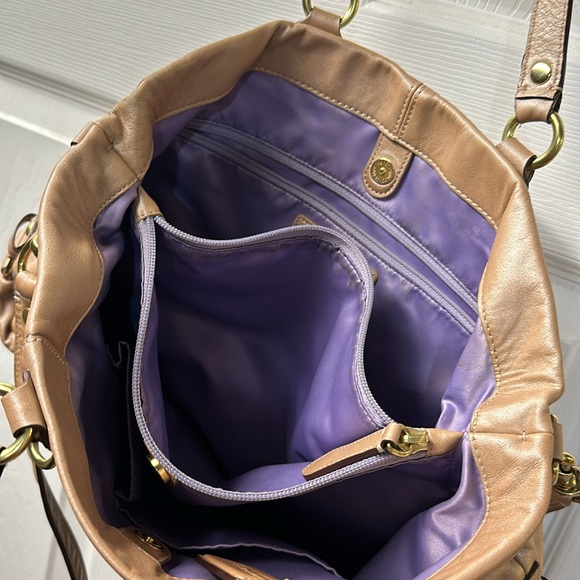 Simmery Tan Coach Handbag - Picture 2 of 2